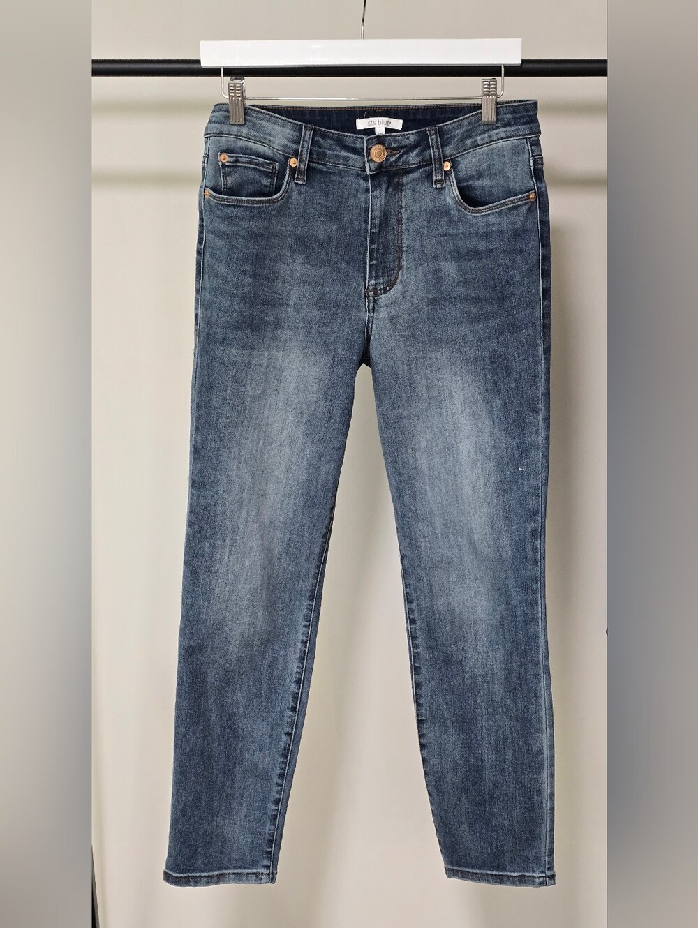 STS Blue Women's Mid-Blue Stretch Denim Jeans
